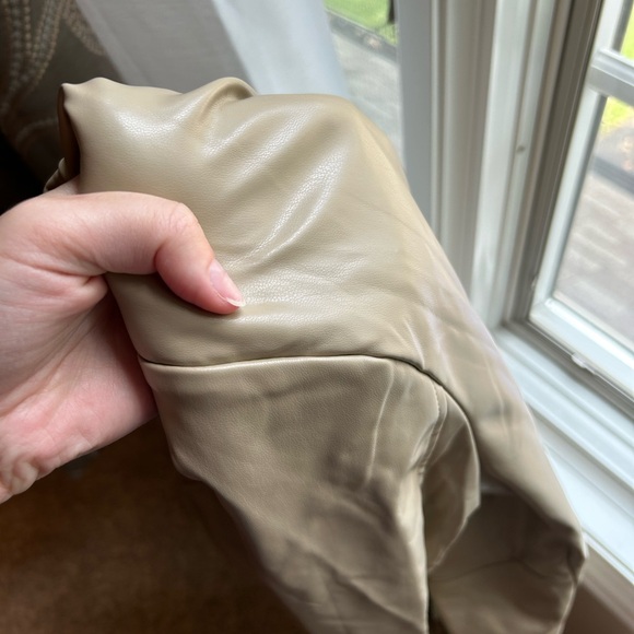 Faux Leather Jacket Blazer - Picture 4 of 4